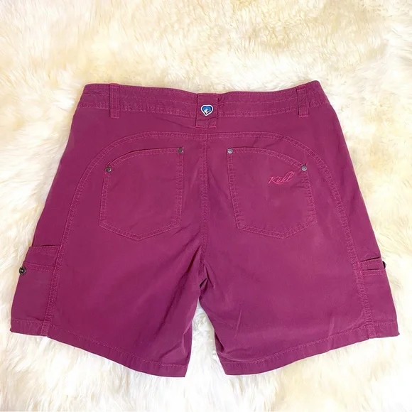 Kuhl Free Range Shorts 6 1/2" in Burgundy - Picture 6 of 10